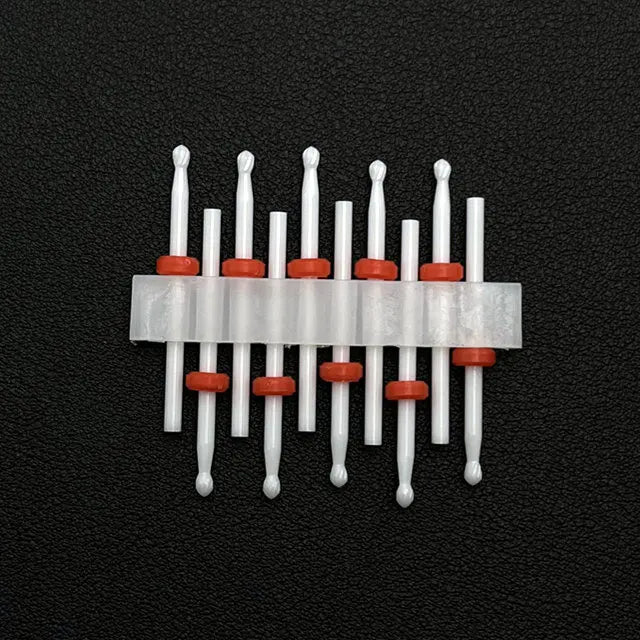 10 Stück Keramik Nagelfräser Set – Für elektrische Nagelfeile, Gelentfernung, Maniküre & Nagelhautpflege