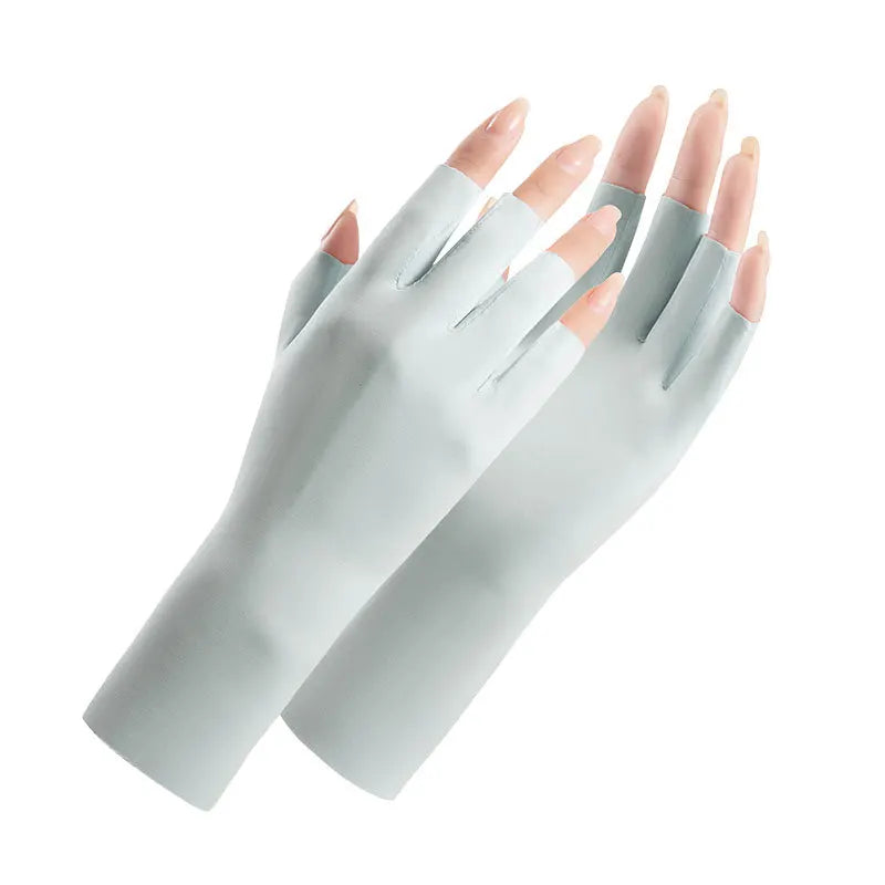 UV-Schutz Handschuhe Ice Silk – Fingerlos & Atmungsaktiv