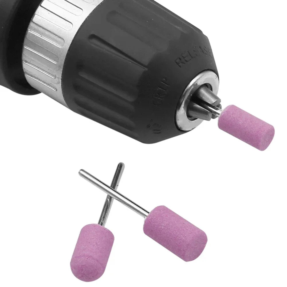 12-tlg. Schleifstein-Aufsatz-Set für Fräser – 2,35 mm Schaft – Polier- & Schleifköpfe für Nagelbohrer