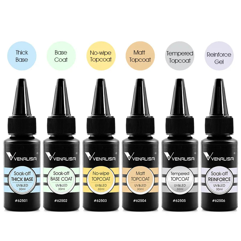 Venalisa Base & Top Coats – Nachfüllgrößen 30ml/225g