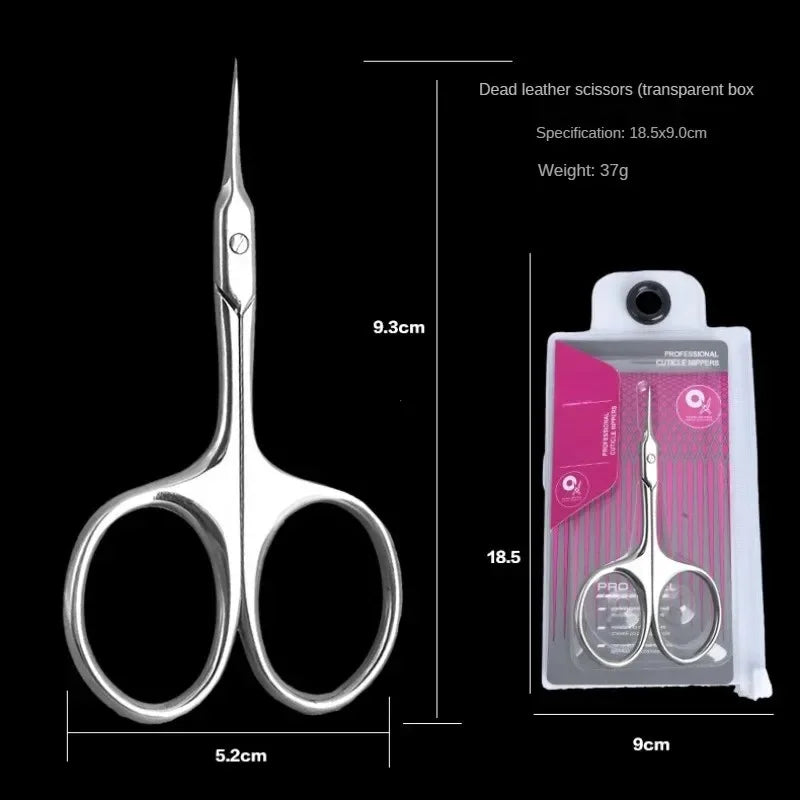 Profi Edelstahl-Nagelhautzange mit Feder – Für Finger- & Fußnägel
