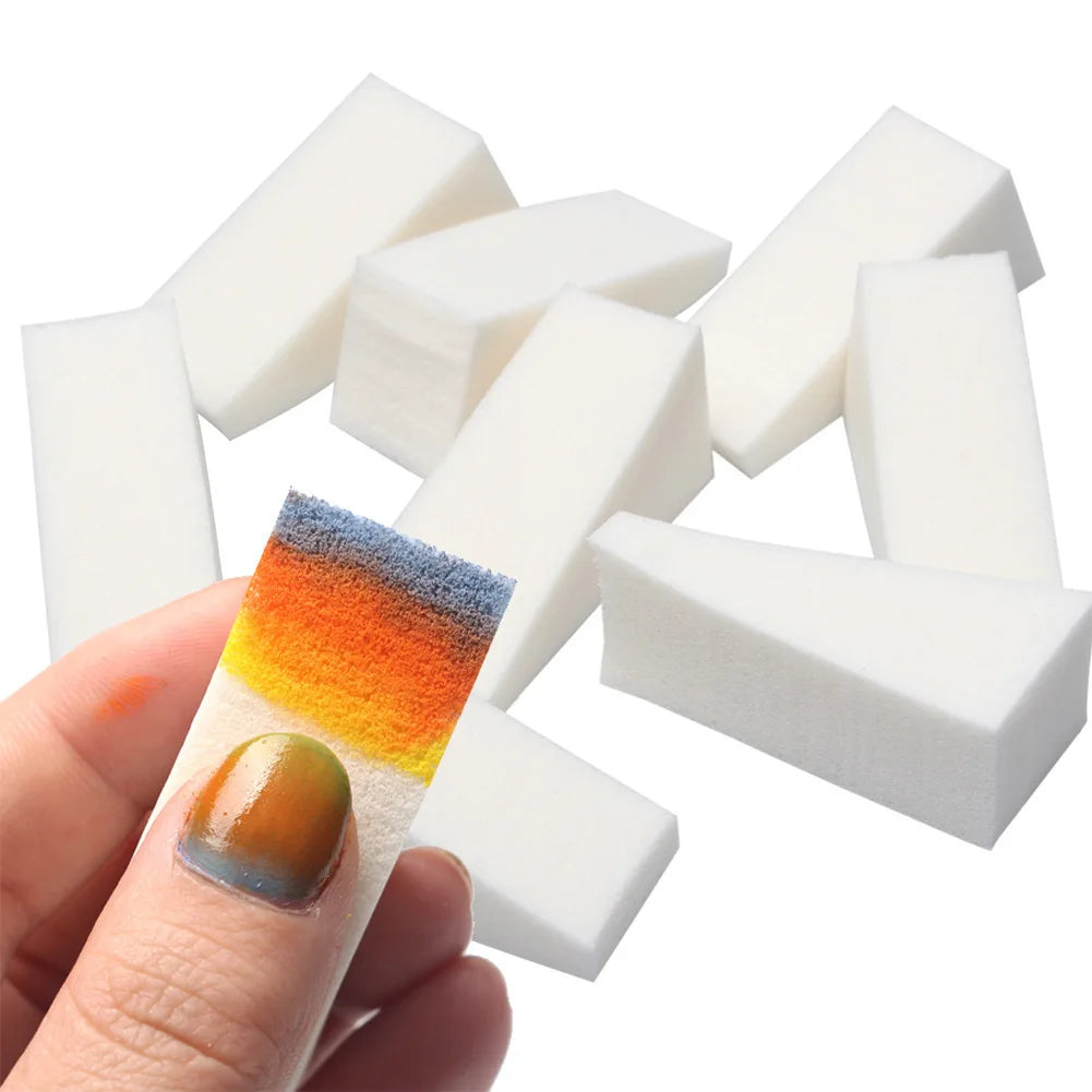 Gradient-Schwämme für Nail Art – Weiß | 20/50 Stück