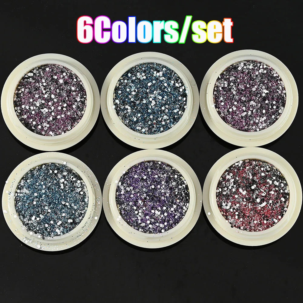 Neon-Pigmentpulver Set – 12 Farben für Nageldesign, Ombre & Chrome-Effekte