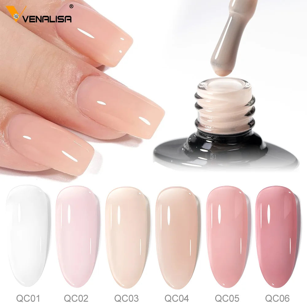 Venalisa Jelly Nude Gel – Semi Transparent UV Gel für Maniküre
