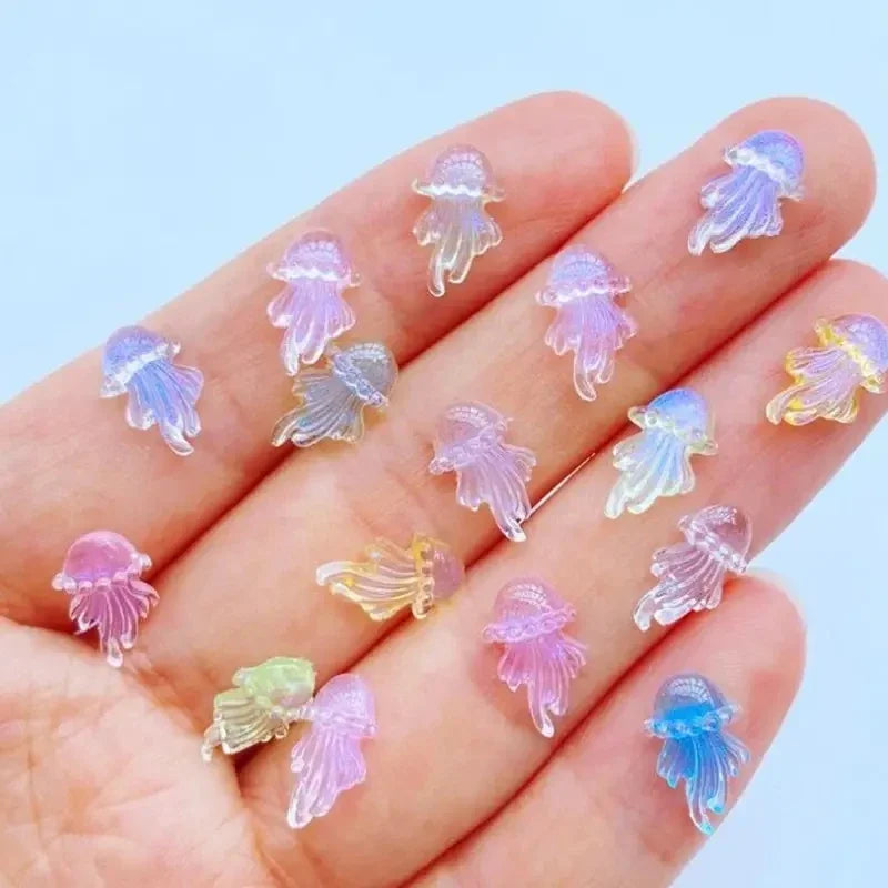 3D Nail Charms „Camellia“ – 20x Rosa Resin-Blumen für Aurora-Design