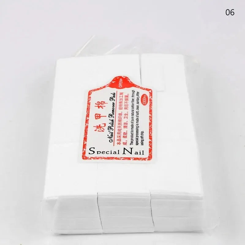 Fusselfreie Wattepads aus Baumwolle – 600/1000 Stück | Profi Nail Wipes