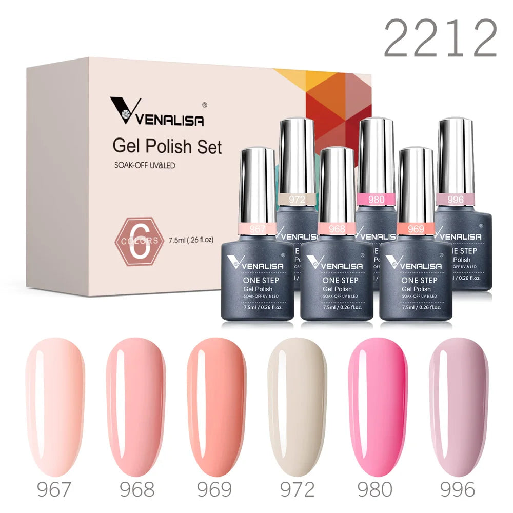 Venalisa Gel Nagellack Set – Herbstfarben, 12er-Box "Sunshine Kiss" 2.