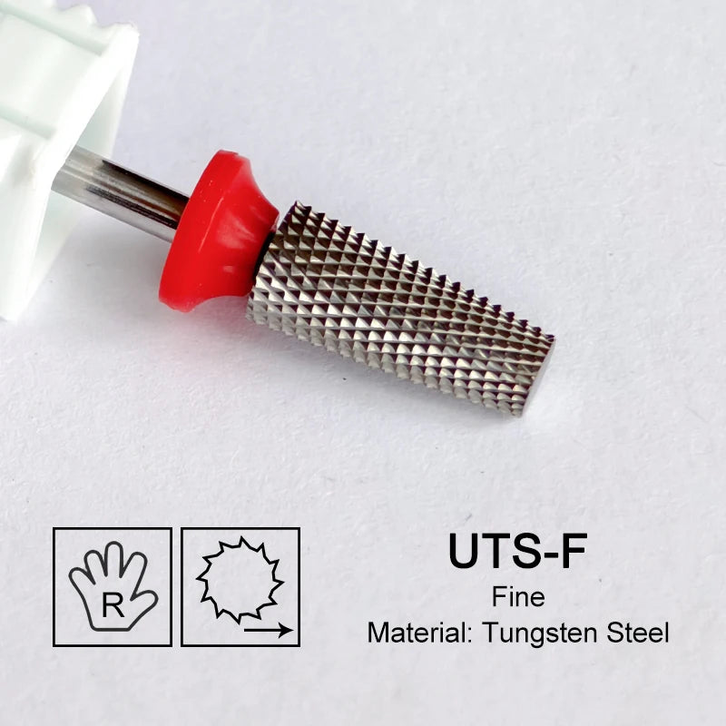 Tapered Barrel Fräserbit – Hartmetall (Tungsten), für Gelentfernung & Polieren (4XC, Gold)