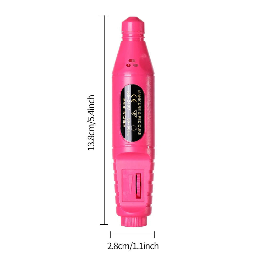 Elektrisches Nagelfräser-Set 6-in-1 – Tragbare Nagelfeile & Poliergerät inkl. Aufsätze & Bits