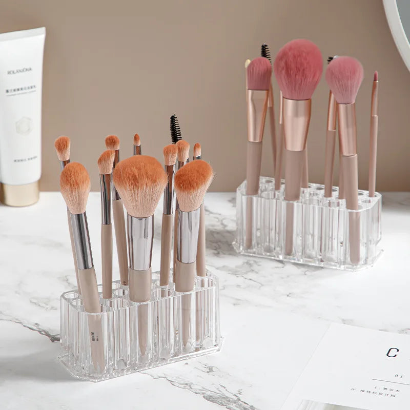 Acryl-Organizer mit 26 Löchern – Halter für Nailart-Pinsel & Kosmetik-Tools