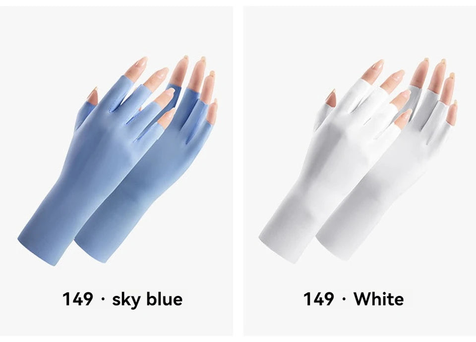 UV-Schutz Handschuhe Ice Silk – Fingerlos & Atmungsaktiv