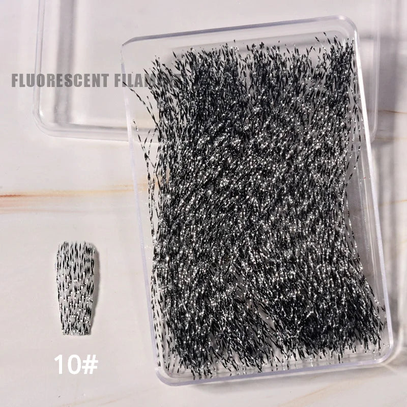 Fluoreszierende Faserstreifen – Fiberglas für Nagelverlängerung & 3D Nagelkunst