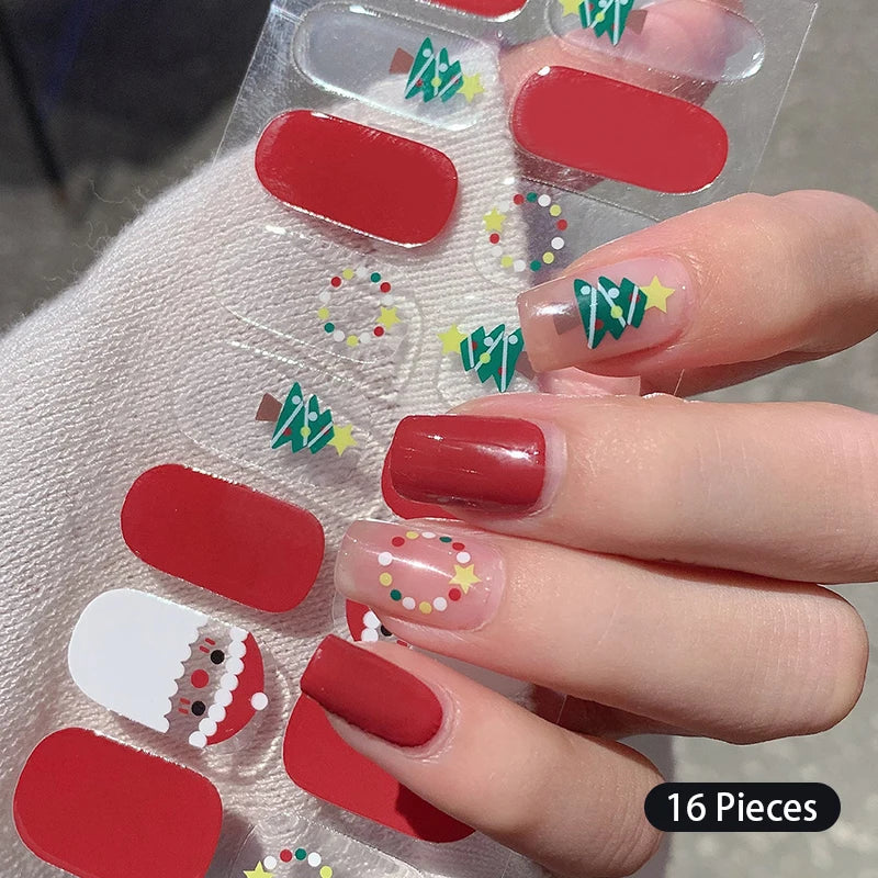 Fullcover Nail Sticker – Modische selbstklebende Nagelfolien mit Glitzer 2.