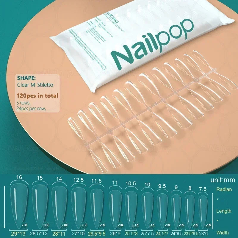 Nageltips, Soft Gel Tips, Full Cover Nägel, Press On Nails, Fake Nails, Nagelverlängerung, NAILPOP