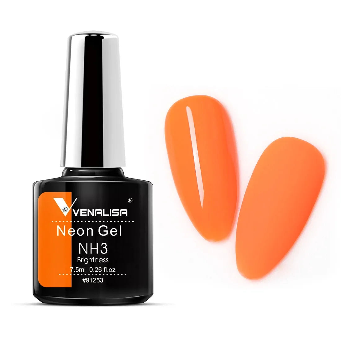 Venalisa GDCOCO Gel-Lack – 7,5 ml – Neon Sommerfarben, volle Deckkraft