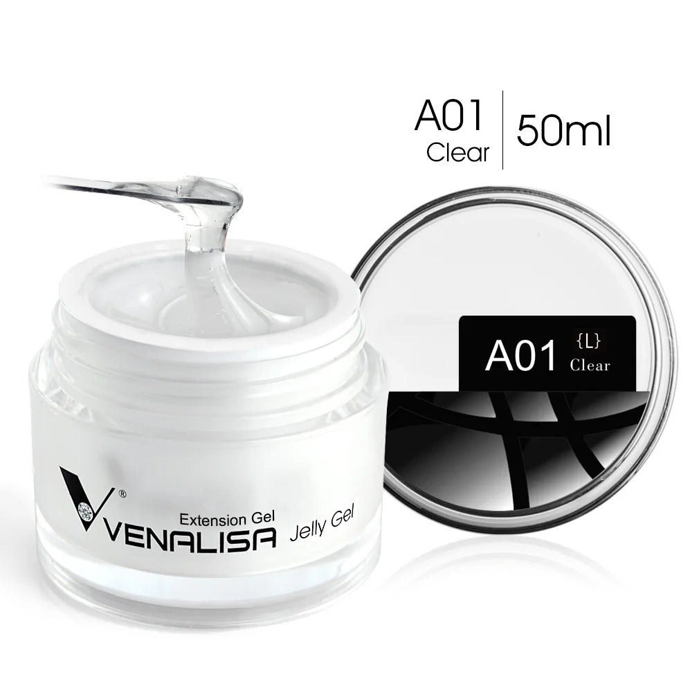 Venalisa Builder Jelly Gel – 50ml Rose Pink, Selbstglättend, UV/LED