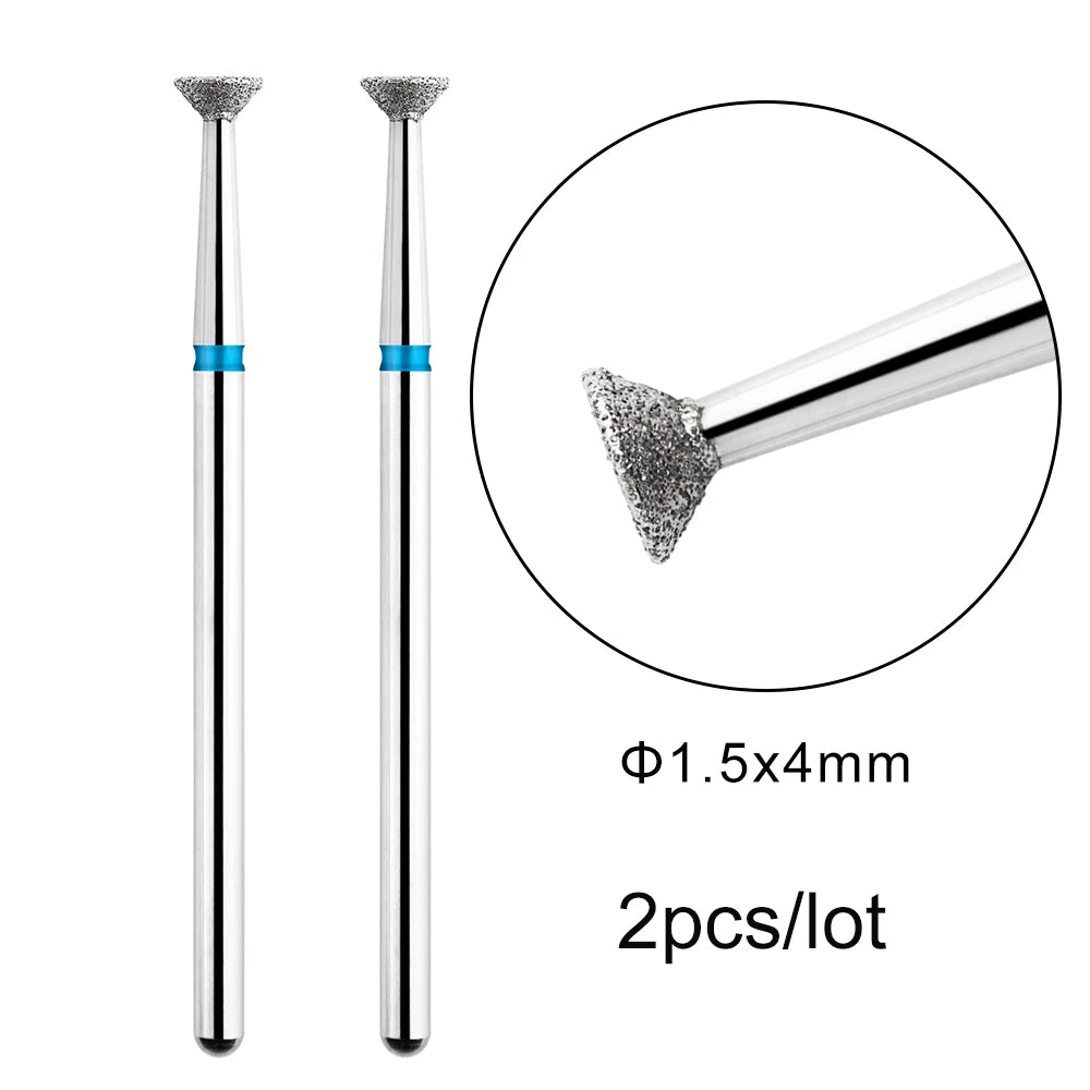 MOWOT Diamant-Fräser – 2er-Set für elektrische Nagelfräser, für Maniküre & Nagelhautpflege
