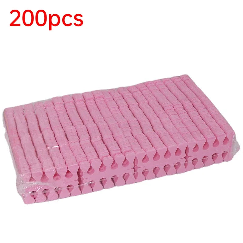 100/200 Stück Zehentrenner – Weiche Schwamm-Pads für Pediküre & Maniküre