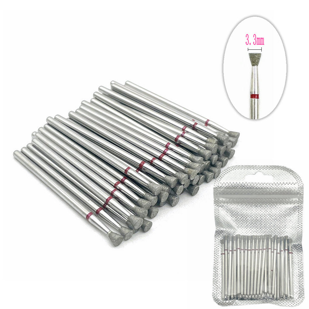 50 Stück KN Series Diamantfräser Set – Inverted Cone Form, für elektrische Nagelfräser, Maniküre & Pediküre