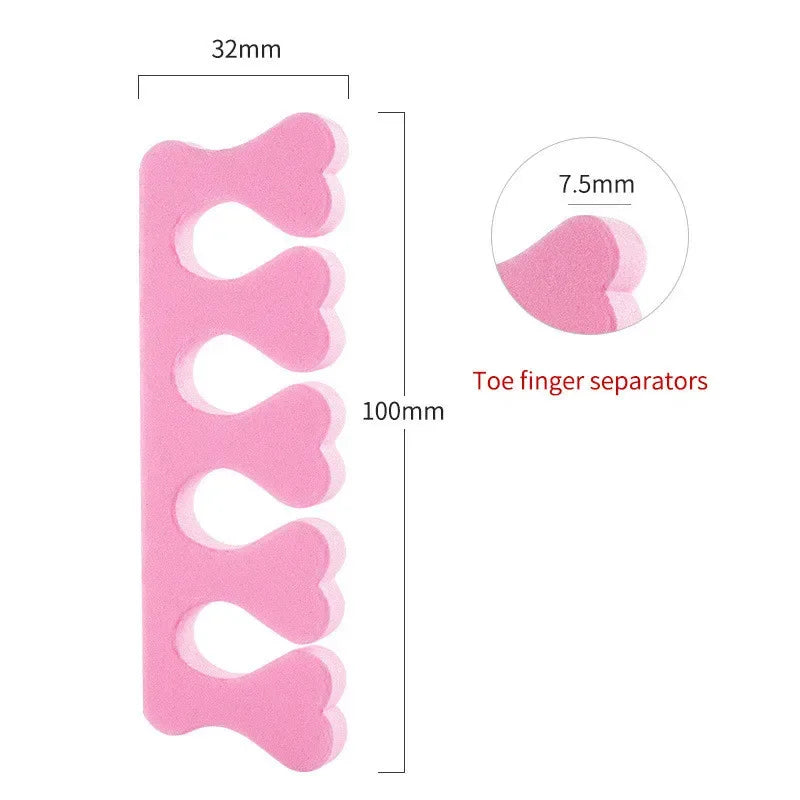 100/200 Stück Zehentrenner – Weiche Schwamm-Pads für Pediküre & Maniküre