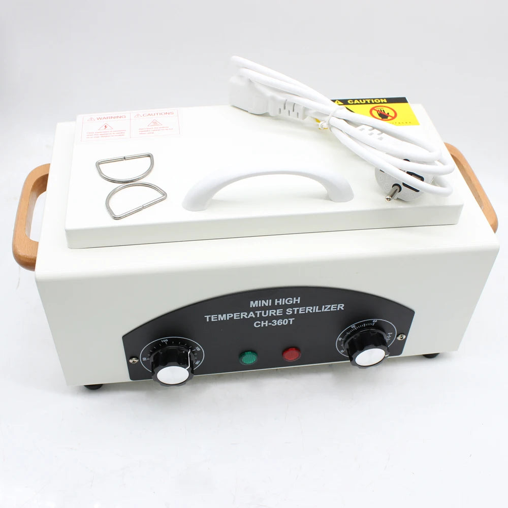 300 W Metall-Sterilisator 1.3 L – Hochtemperatur-Desinfektionsgerät für Kosmetik & Nagelstudio mit Griff