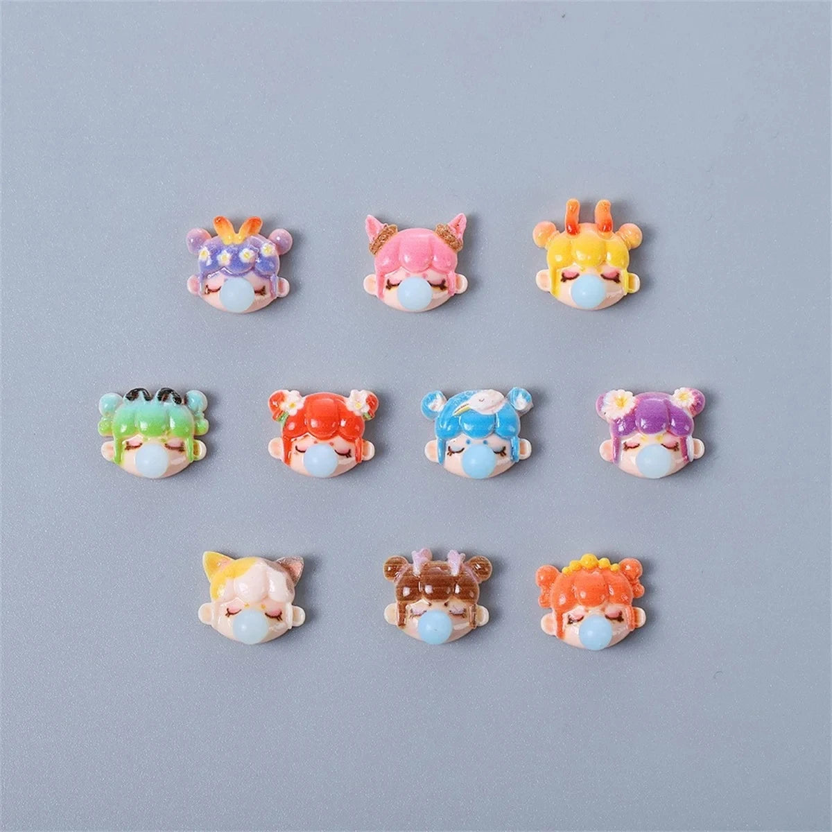 3D Nail Charms „Camellia“ – 20x Rosa Resin-Blumen für Aurora-Design
