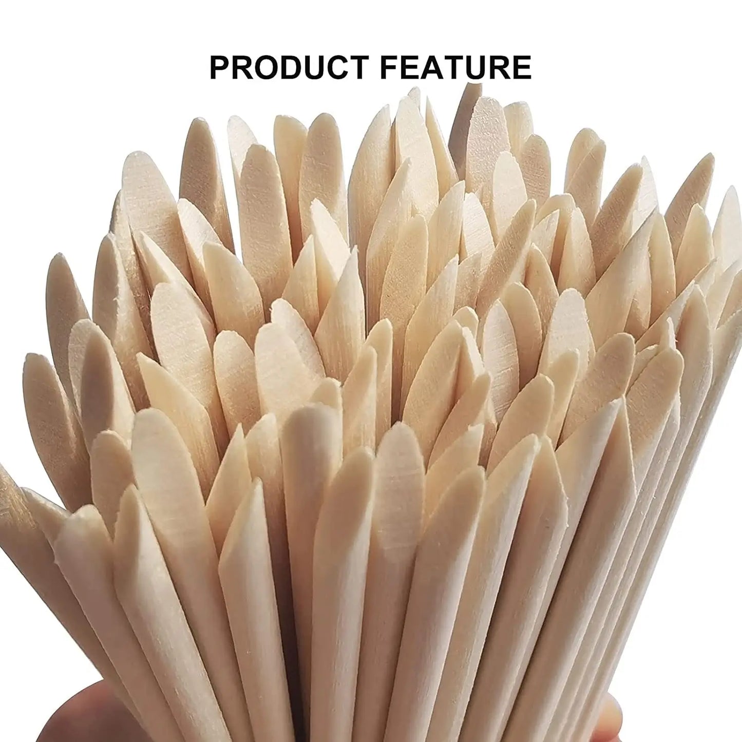 Maniküre Holzstäbchen – 50/100 Stk Orange Wood Sticks für Nagelpflege