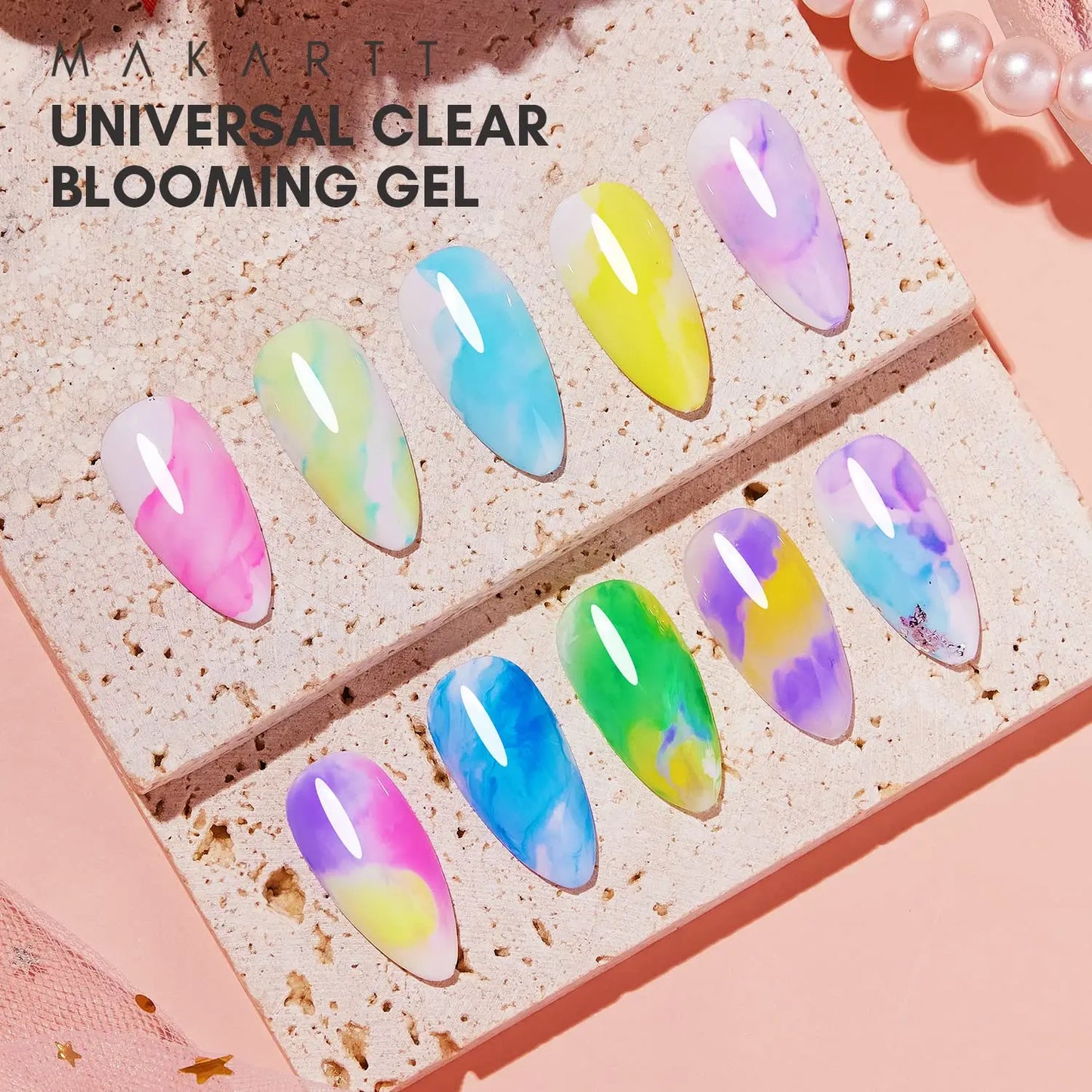 Blooming Gel Klar 15ml – Nailart Gel für Marmor-, Aquarell- & Blumen-Effekte