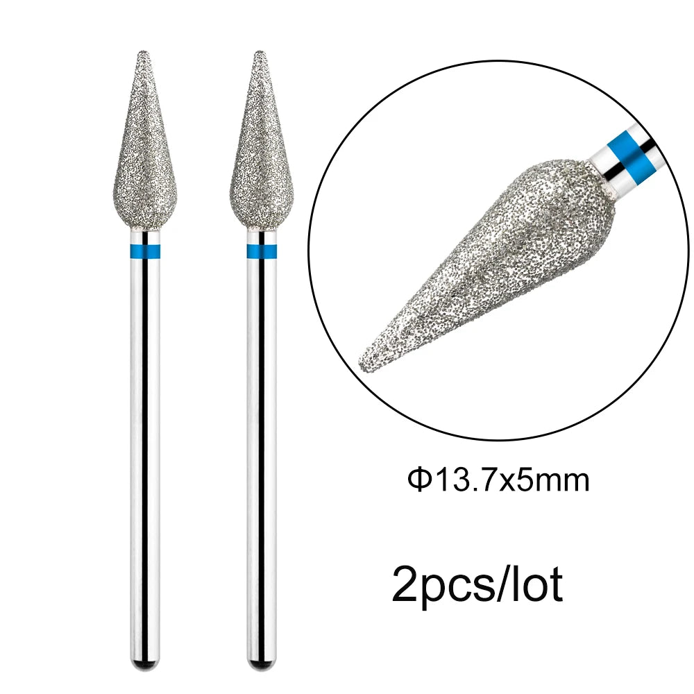 MOWOT Diamant-Fräser – 2er-Set für elektrische Nagelfräser, für Maniküre & Nagelhautpflege