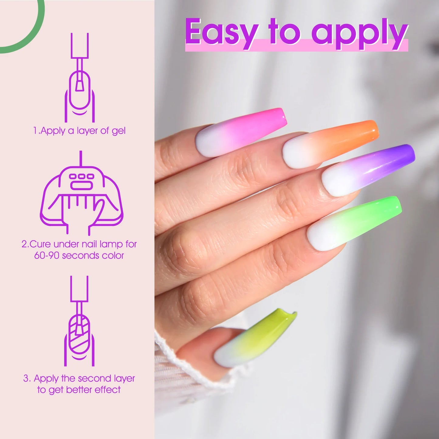 Venalisa Neon Gel-Lack 7,5 ml – UV/LED – Leuchtende Sommerfarben
