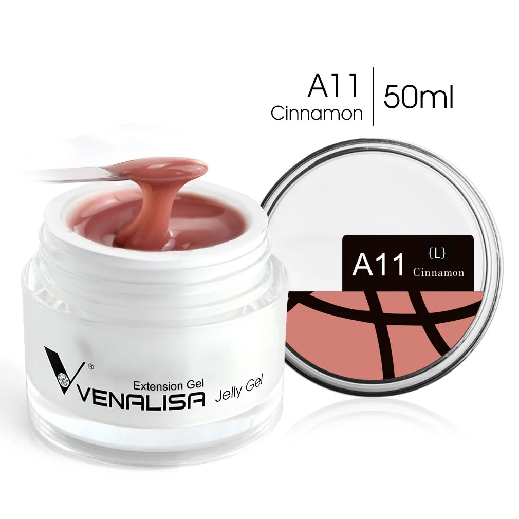 Venalisa Builder Jelly Gel – 50ml Rose Pink, Selbstglättend, UV/LED