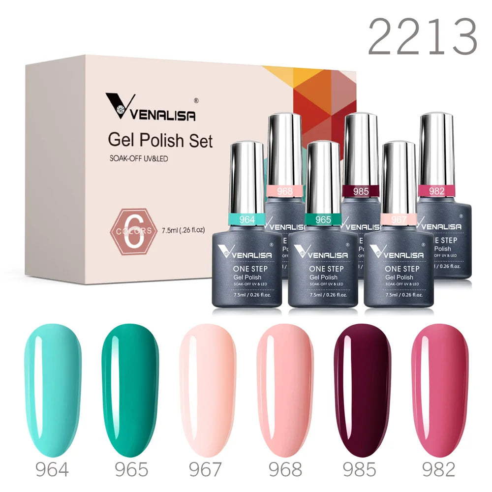 Venalisa Gel Nagellack Set – Herbstfarben, 12er-Box "Sunshine Kiss" 2.
