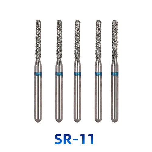 AZDENT Dental Diamantbohrer – 5 Stück, FG 1.6 mm, Medium für Turbine/High-Speed-Handstück 2