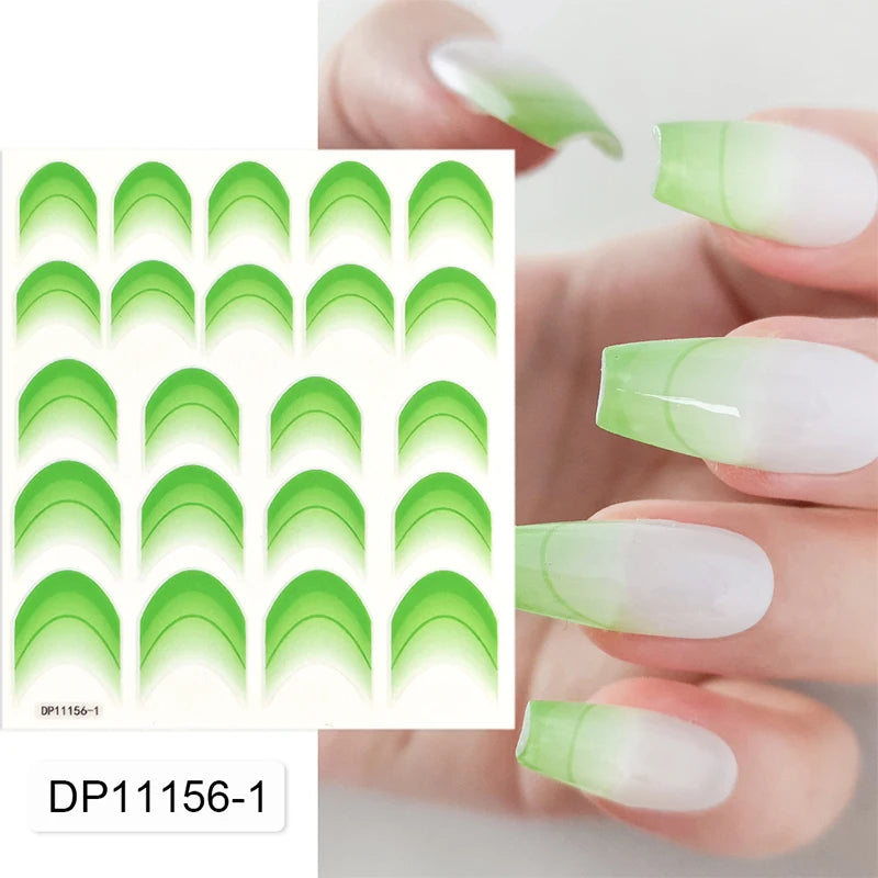 3D Schleifen Nagelsticker – Elegante Gold- & Farbbögen für French & Sommerdesigns