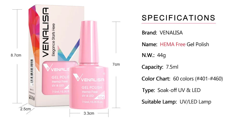 Venalisa Gel Nagellack Set – Herbstfarben, 12er-Box "Sunshine Kiss" 2.