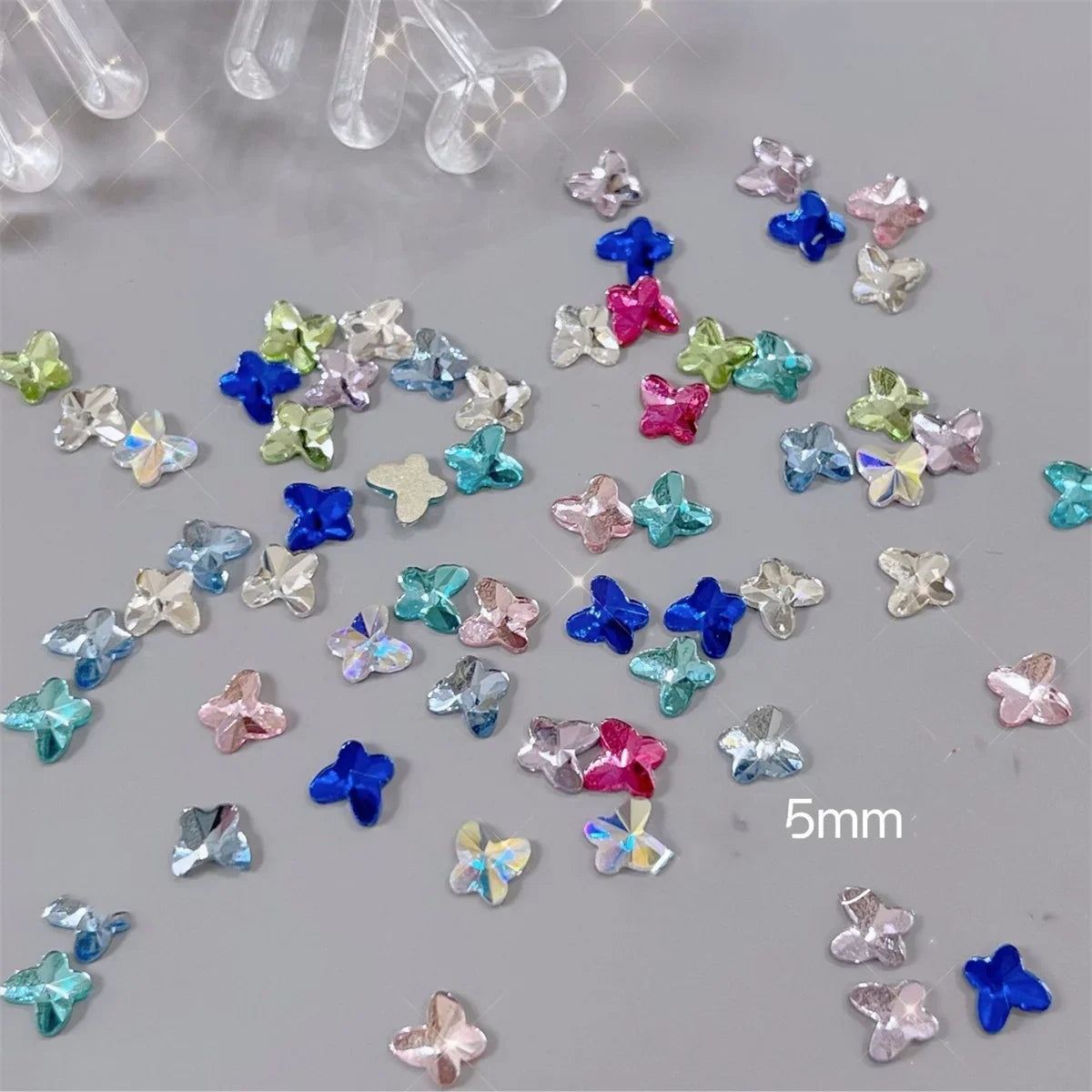3D Nail Charms „Camellia“ – 20x Rosa Resin-Blumen für Aurora-Design