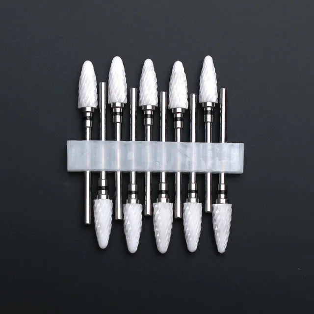 10 Stück Keramik Nagelfräser Set – Für elektrische Nagelfeile, Gelentfernung, Maniküre & Nagelhautpflege