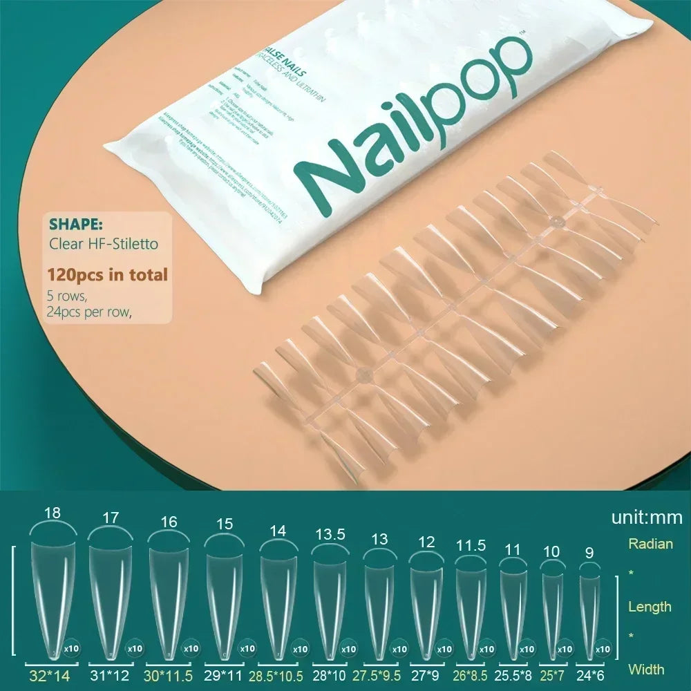Nageltips, Soft Gel Tips, Full Cover Nägel, Press On Nails, Fake Nails, Nagelverlängerung, NAILPOP