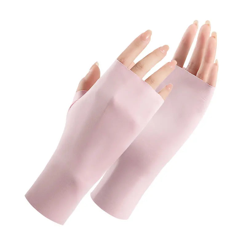 UV-Schutz Handschuhe Ice Silk – Fingerlos & Atmungsaktiv