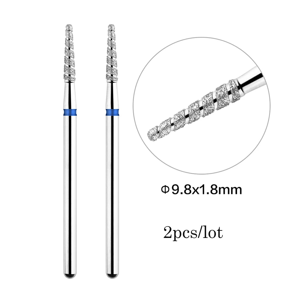 MOWOT Diamant-Fräser – 2er-Set für elektrische Nagelfräser, für Maniküre & Nagelhautpflege