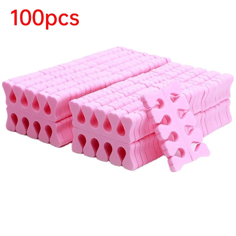 100/200 Stück Zehentrenner – Weiche Schwamm-Pads für Pediküre & Maniküre