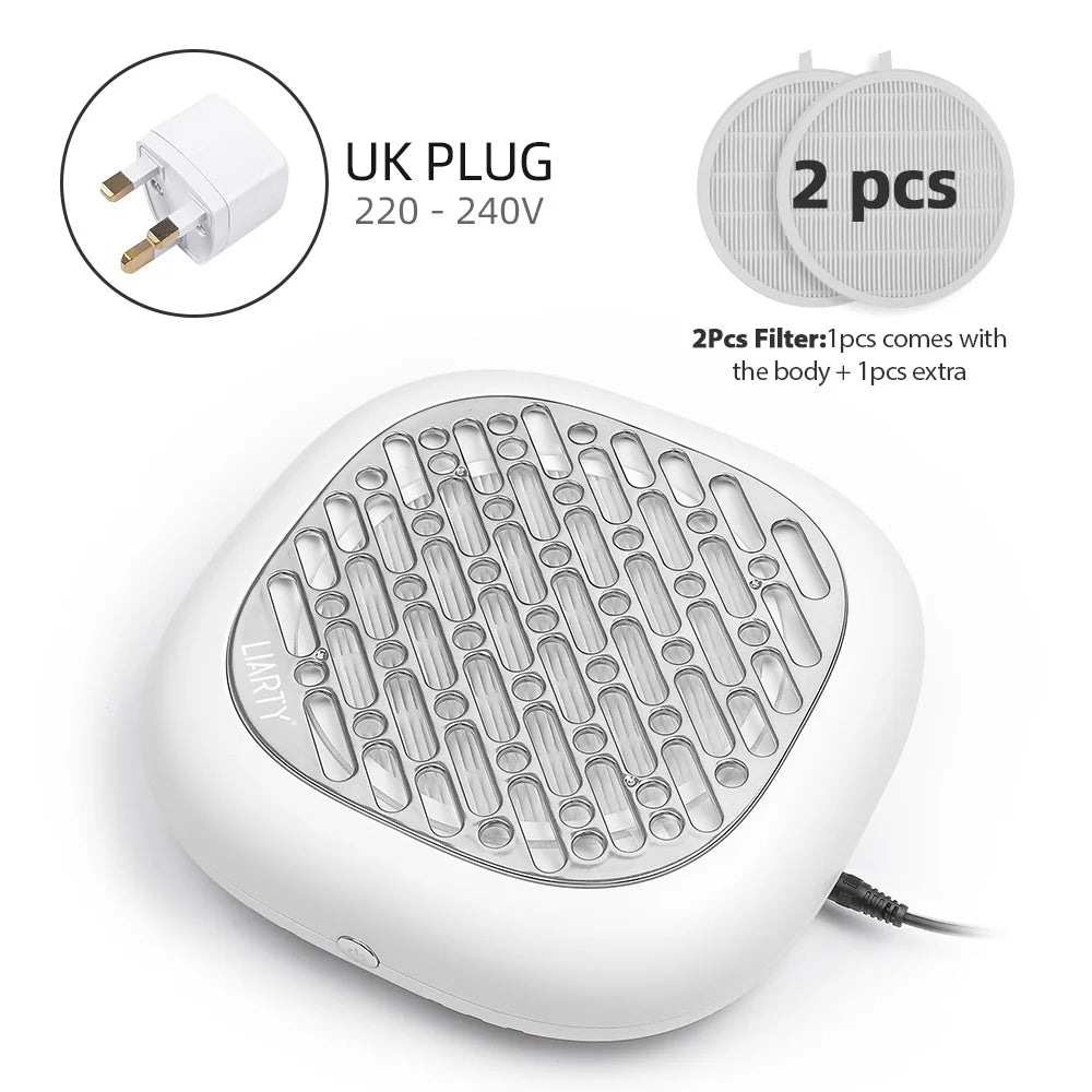 130W Turbo Nagelstaubabsaugung mit 2 Filtern – Bürstenloser Profi Nail Dust Collector für Maniküre & Pediküre