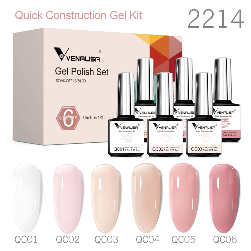 Venalisa Gel Nagellack Set – Herbstfarben, 12er-Box "Sunshine Kiss" 1.