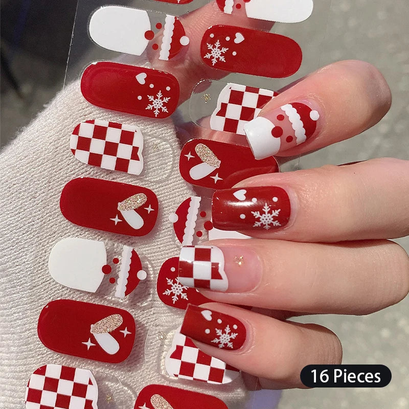 Fullcover Nail Sticker – Modische selbstklebende Nagelfolien mit Glitzer 2.