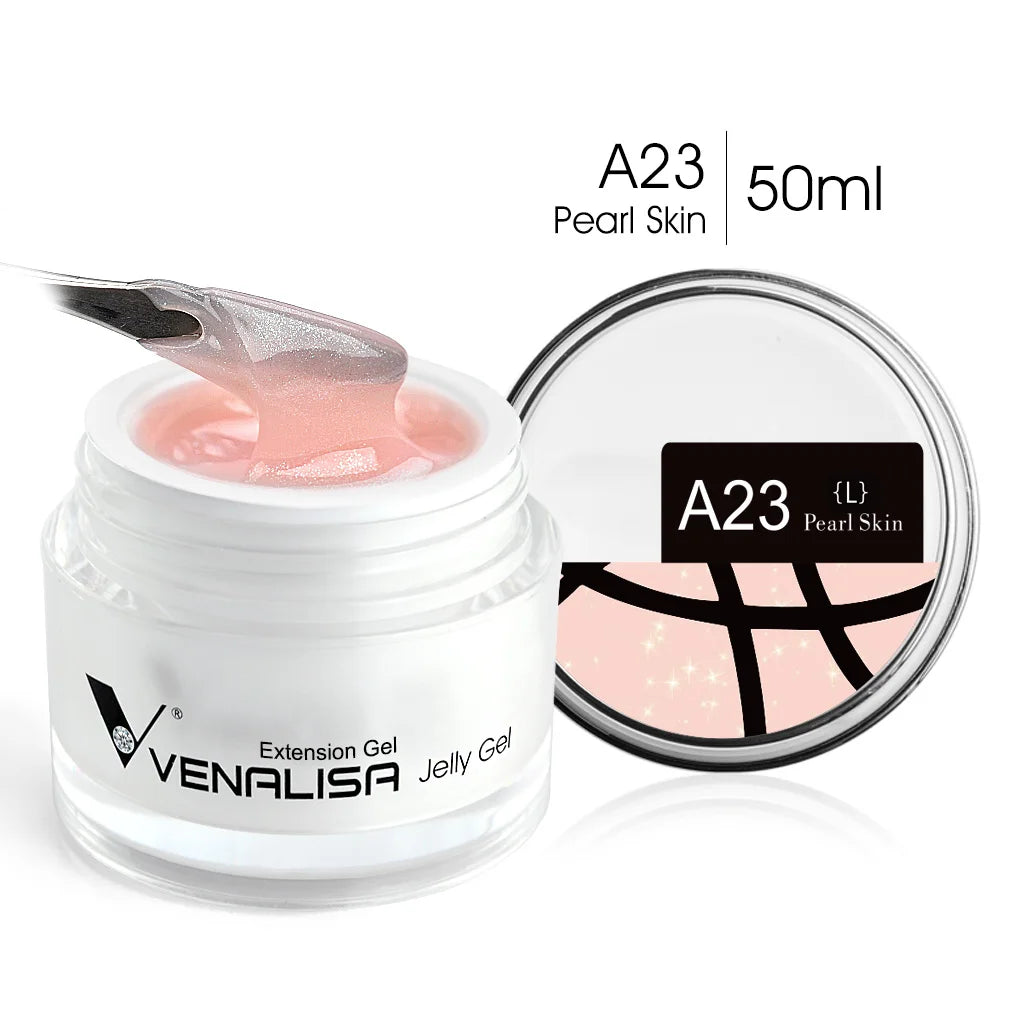Venalisa Builder Jelly Gel – 50ml Rose Pink, Selbstglättend, UV/LED