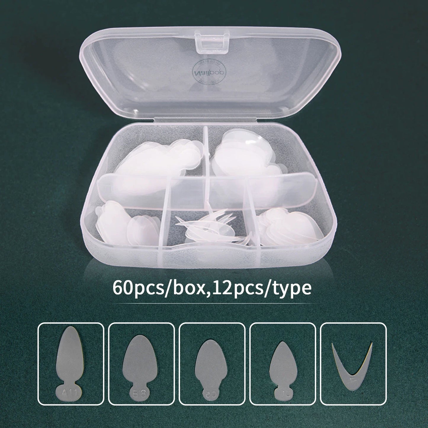 Nailpop Duet System Dual Form Set – Wiederverwendbare Formen für French Maniküre, Square & Almond Shape