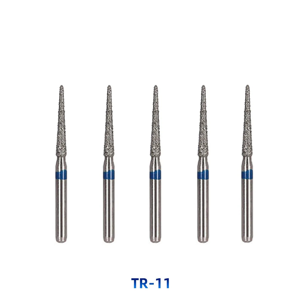 AZDENT Dental Diamantbohrer – 5 Stück, FG 1.6 mm, Medium für Turbine/High-Speed-Handstück
