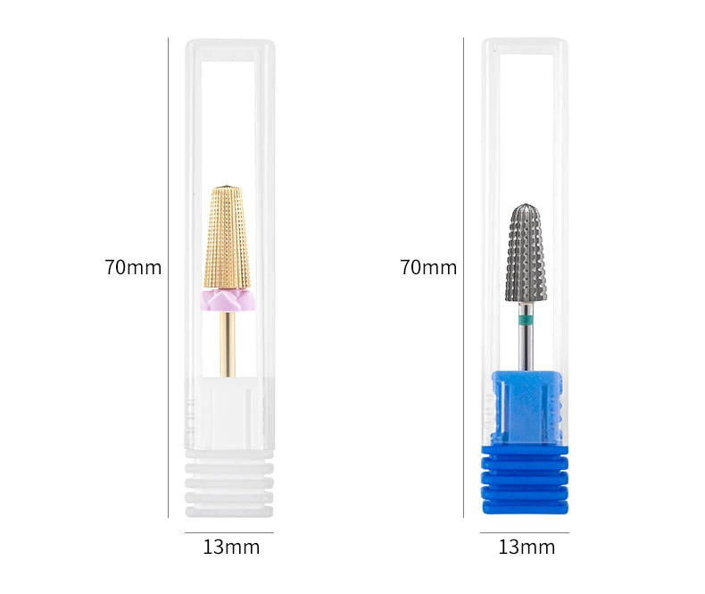 5-in-1 Hartmetall Nagelfräser-Set – Gold (Tungsten Carbide)