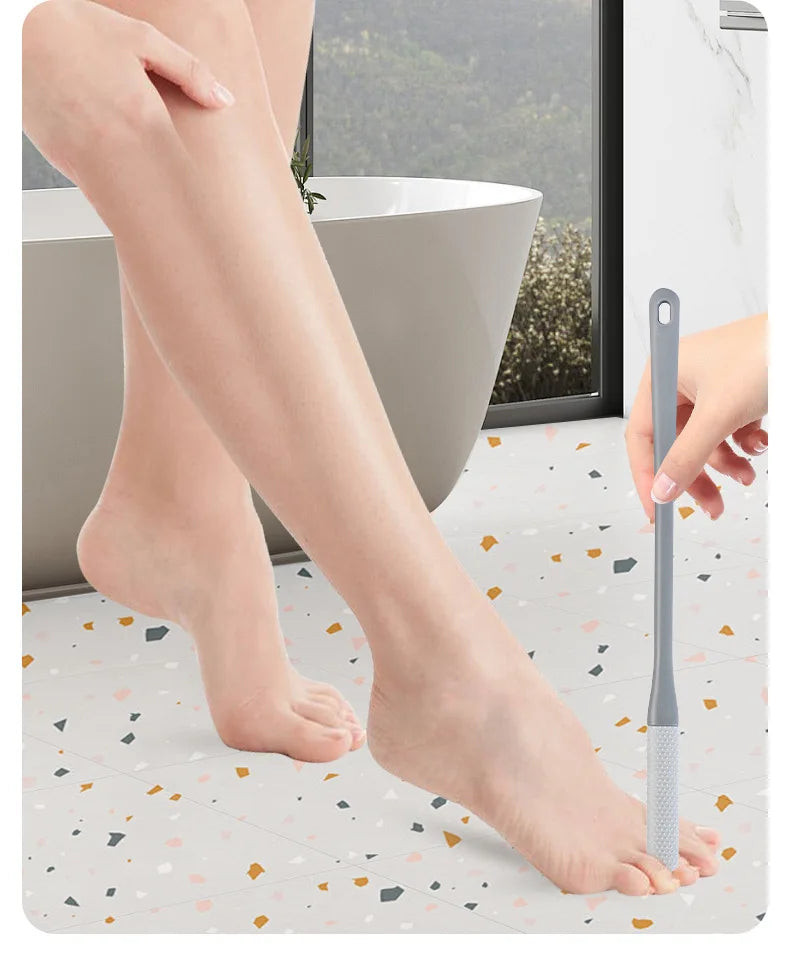 2er-Set Fußreinigungsbürsten mit langem Griff – Sanfte Peelingbürste für Dusche & Bad