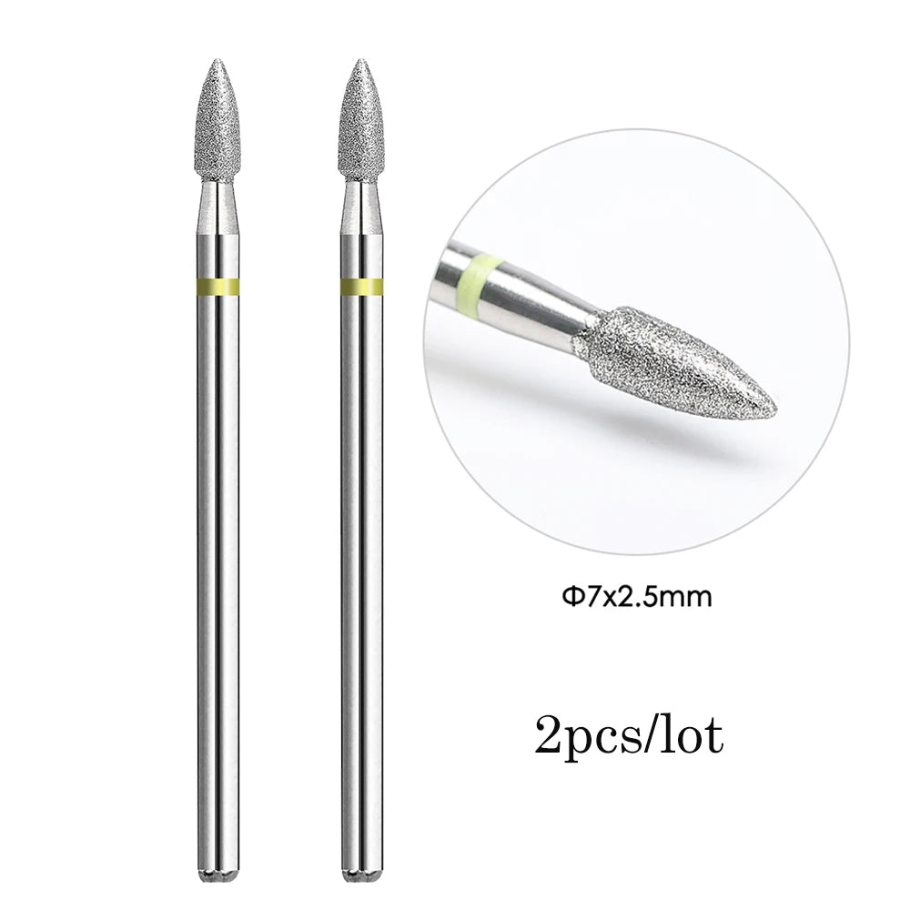 MOWOT Diamant-Fräser – 2er-Set für elektrische Nagelfräser, für Maniküre & Nagelhautpflege